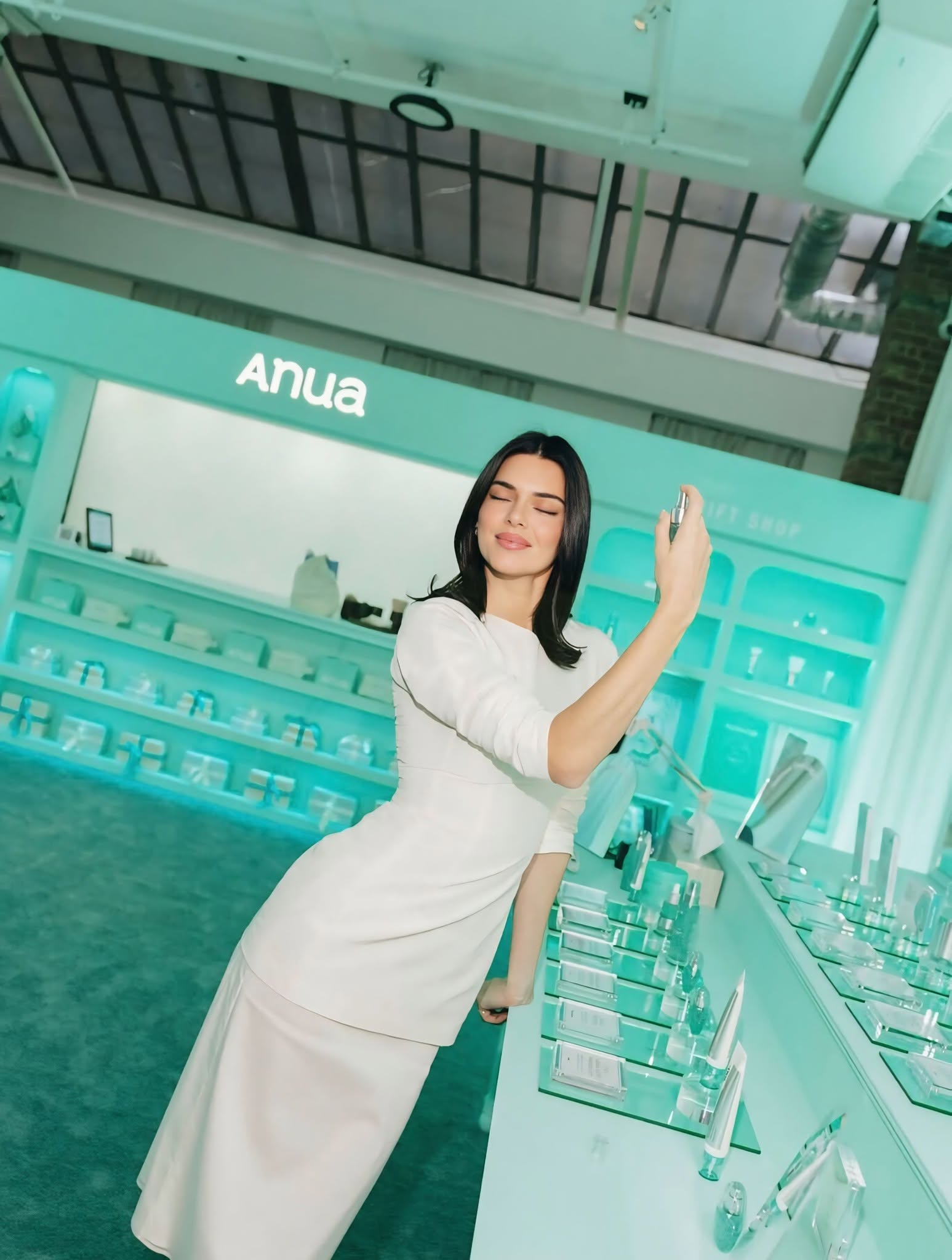 ANUA Dew On The Go SoHo pop-up installation featuring Kendall Jenner